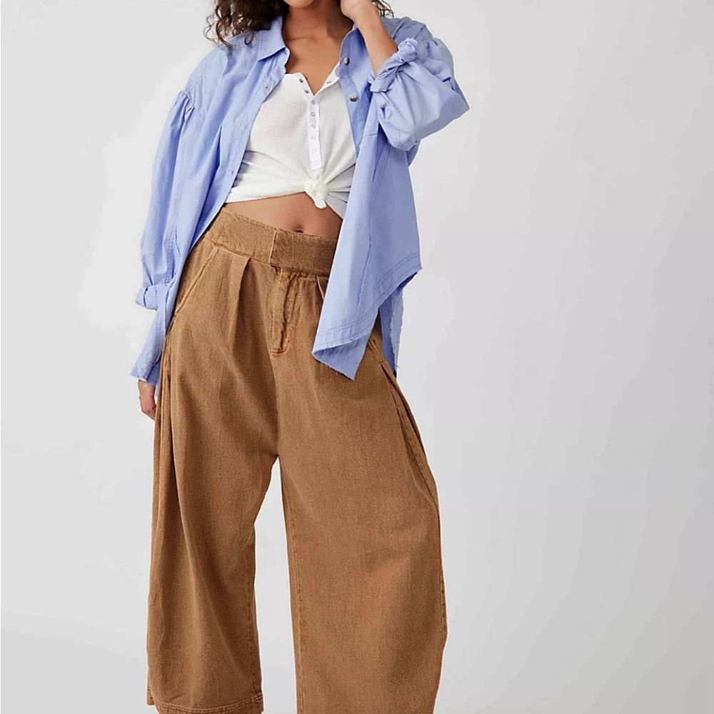Free People Cool Harbor Wide-Leg Pants